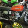 1976 Suzuki GT750 2 stroke triple we worked on.